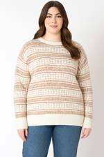 fairisle sweater- plus