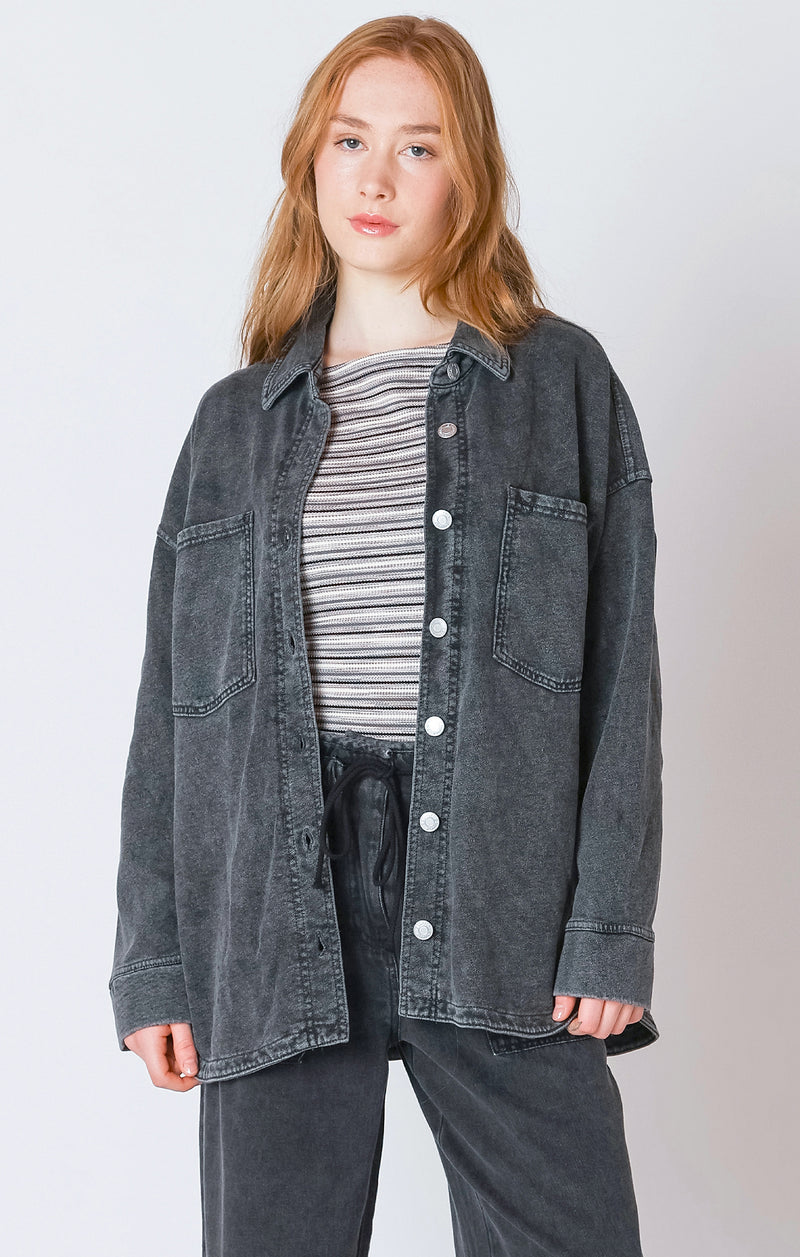 stevie knit denim jacket