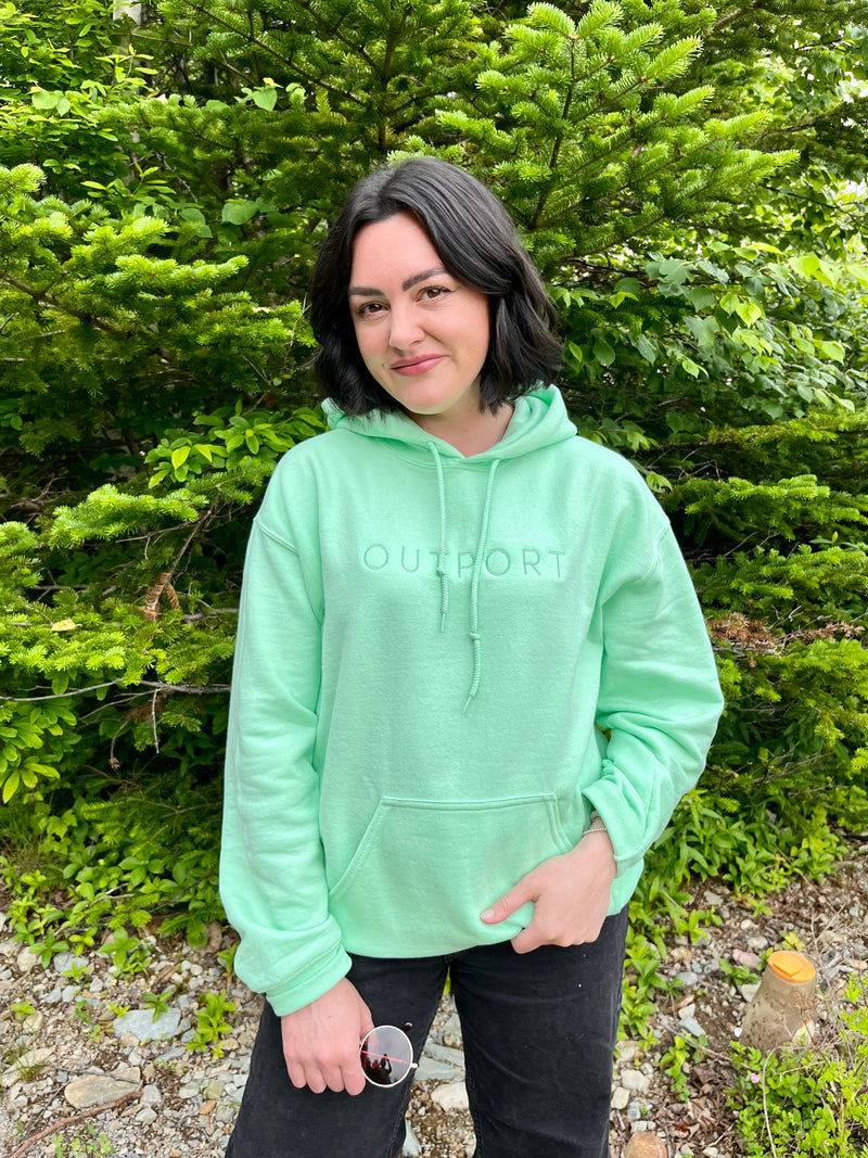 the outport hoodie- mint