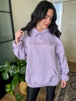 the outport hoodie- lilac